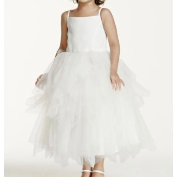David's Bridal Dresses & Skirts - Two Ivory Flower Girl Dresses size 8 and size 10 never been worn